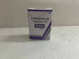 1 gm. Ceftriaxone for Injection I.P. Trajec Injection