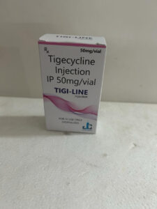 R TIGI-LINE Injection 50mg/vial Tigecycline Injection IP 50mg/vial TIGI-LINE