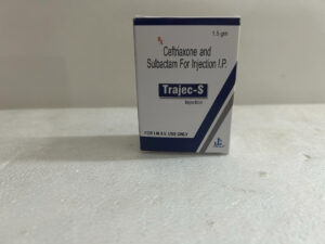 1.5 gm Ceftriaxone and Sulbactam For Injection I.P. Trajec-S