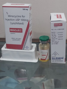 3NONIN 100 mg R Minocycline for Injection USP 100mg (Lyophilized) MINOJEC